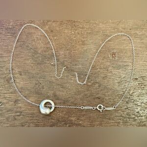 Tiffany & Co. Elsa Perretti Sterling silver eternal circle Vintage necklace asis
